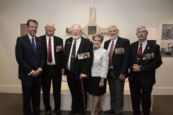 Veterans from the battle of Long Tan at the unveiling of the cross on 6 December 2017