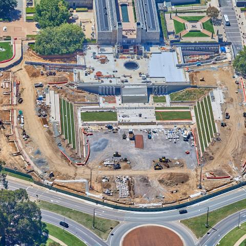New Parade ground at Australian War Memorial nearing completion