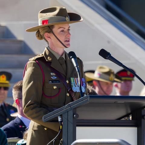 Anzac Day 2025 Commemorative Address given by Major Angela Uphill at the Australian War Memorial.