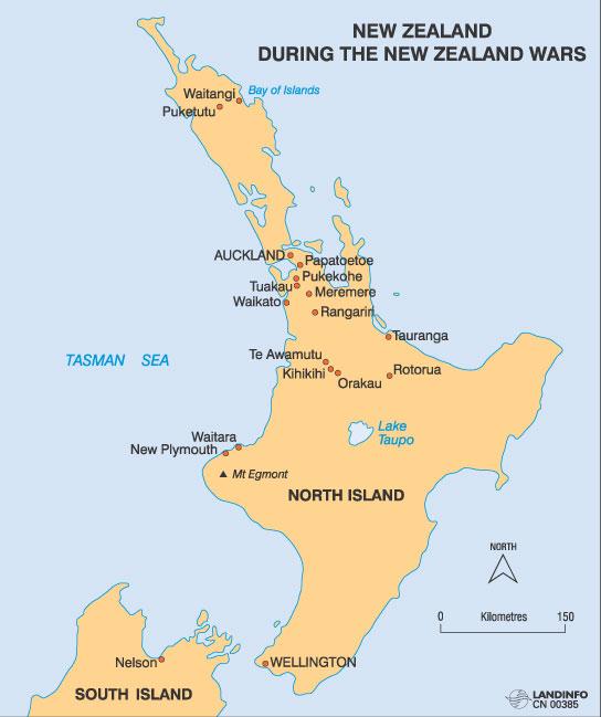 New Zealand during the New Zealand Wars - North Island