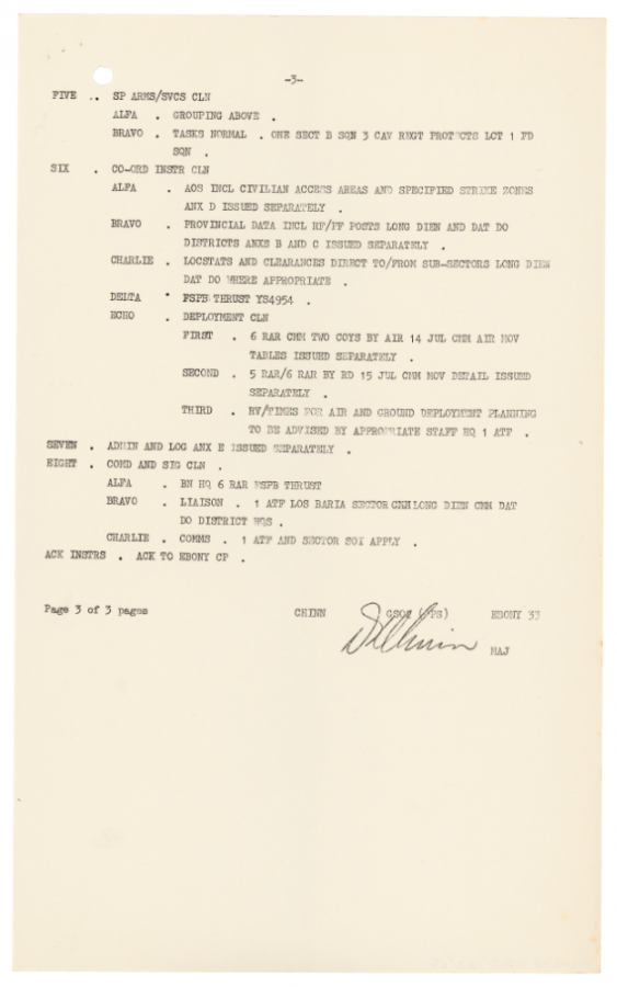 This document provides the orders for Operation Mundingburra. Page 4