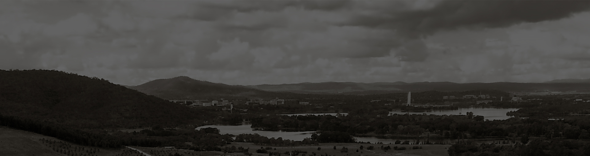 Canberra Highlands in Grayscale