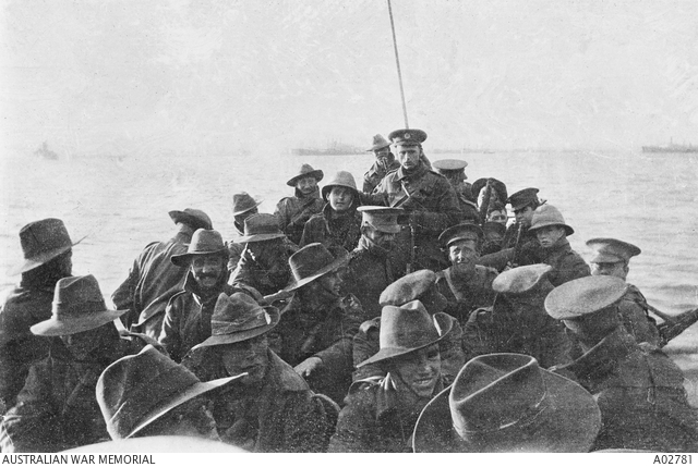 A photograph from the Anzac Landing, 25 April 1915