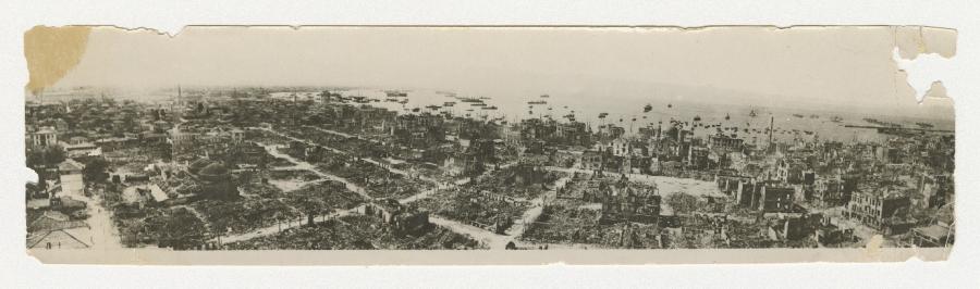 Salonika harbour in circa 1917