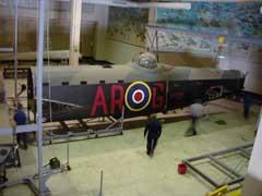 Dismantling G for George in the old Aircraft Hall
