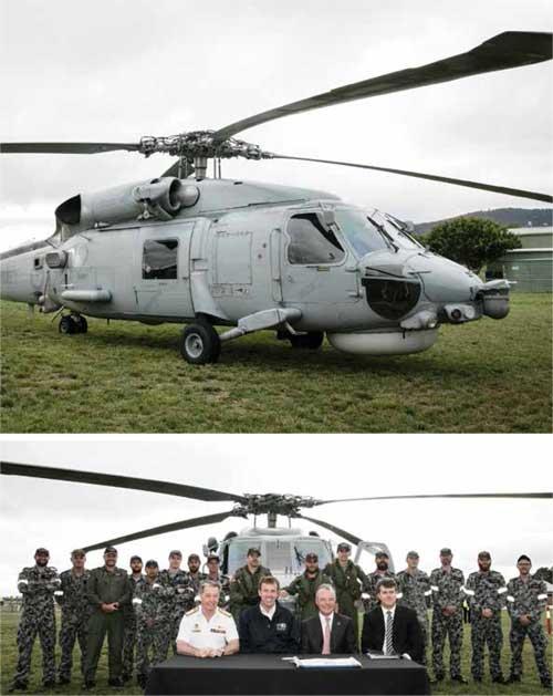 The Memorial receives RAN S-70B Seahawk ‘872’ which arrived safely at EPIC Park on the morning of4 December 2017.