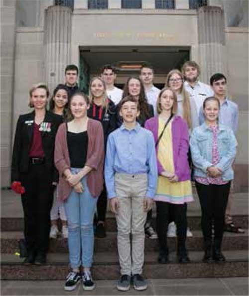 Legacy Youth representatives from around Australia tookpart in a wreathlaying ceremony on 23 April 2018.