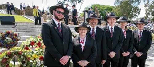 Memorial staff perform wreath orderly duties at the Remembrance Day National Ceremony 2017.