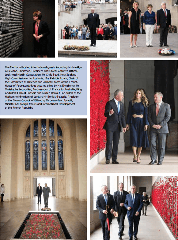 Photographs of official visits to the Memorial