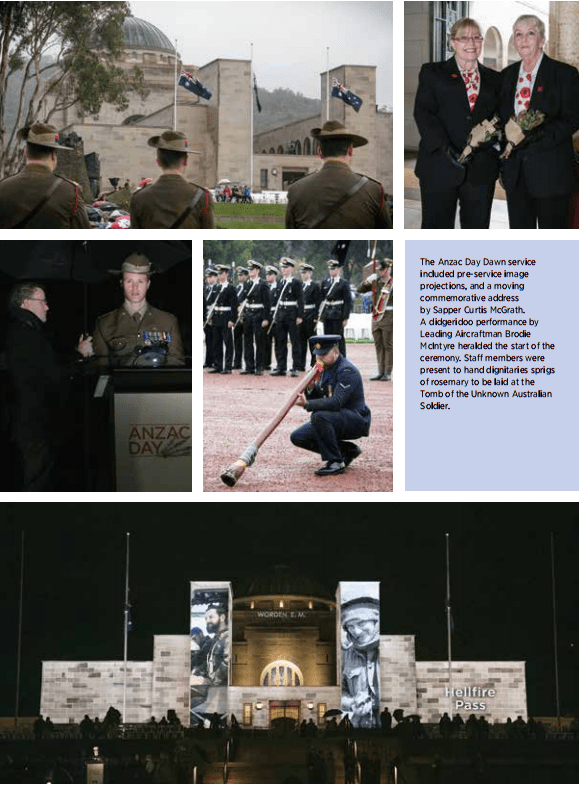 Commemorative services at the Memorial