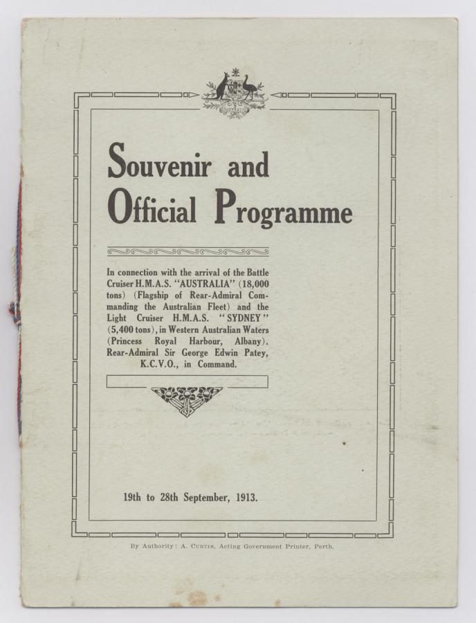 PR03295 From the collection relating to Chaplain Vivian Agincourt Spence Little, Royal Australian Navy (RAN).